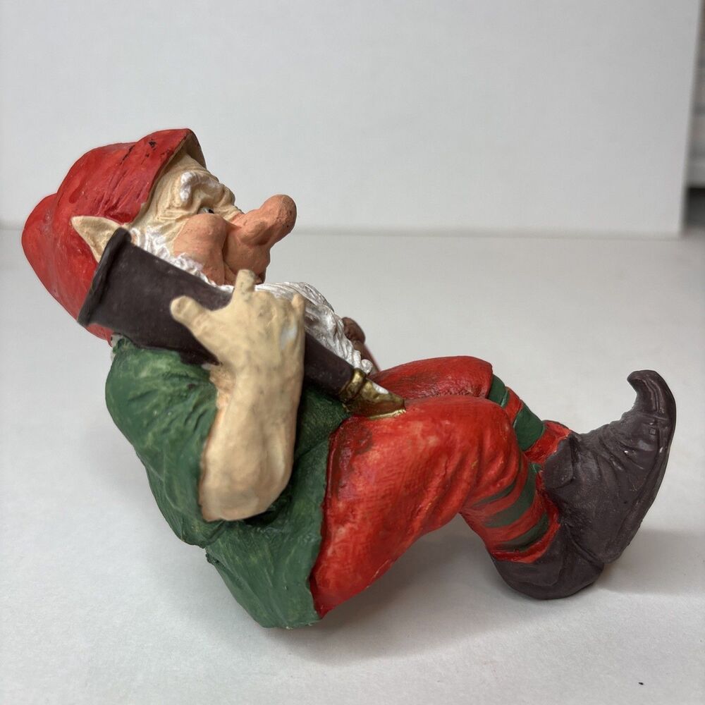Christmas Elf Toymaker Figurine Teddy Bear ABC Block Rifle 5” Holiday Decor - Picture 4 of 16